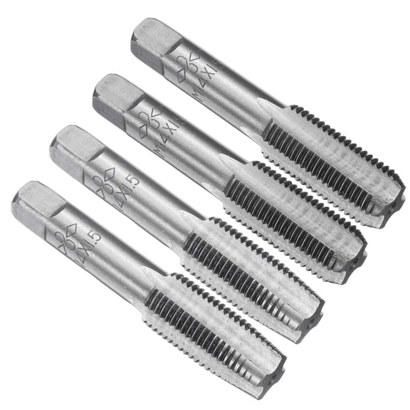 Uxcell 2 Set Metric Hand Taps M14 x 1.5 H2 Thread Taper + Bottom Tap Screw Tools