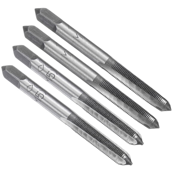 Uxcell 2 Set Metric Hand Taps M5 x 0.5 H2 Thread Taper + Bottom Tap Screw Tools