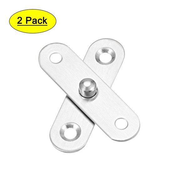 Uxcell 2 Sets Stainless Steel 360 Degree Rotating Door Pivot Hinge 57mm x 16mm