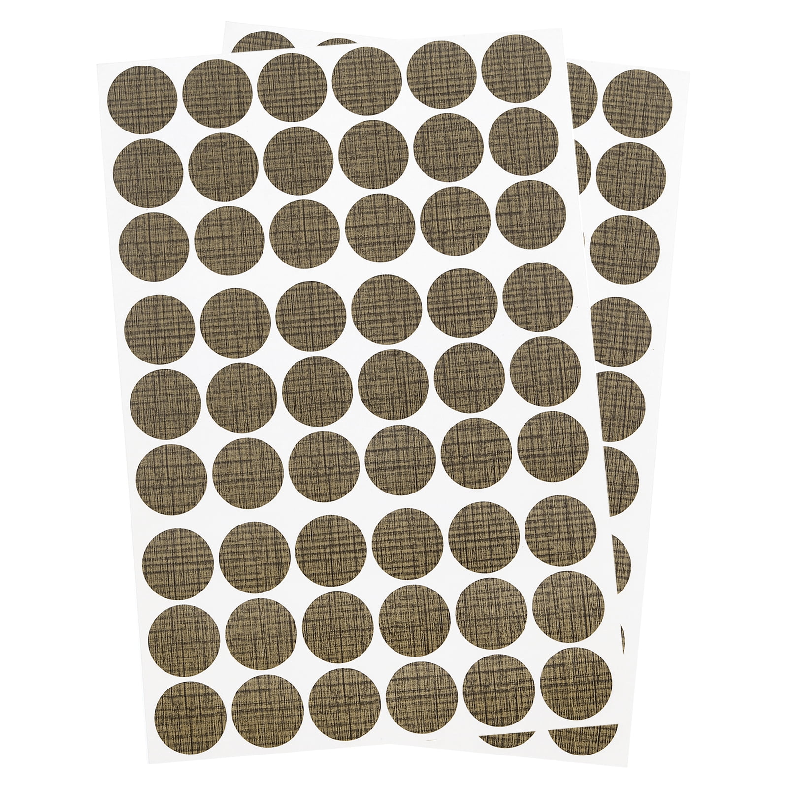 Uxcell 2 Sheets/108Pcs Screw Hole Stickers, 21mm Bronze Self-Adhesive ...
