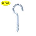 thumbnail image 1 of Uxcell 2" Small Screw Eye Hooks Self Tapping Screws Carbon Steel Blue 20Pcs, 1 of 5