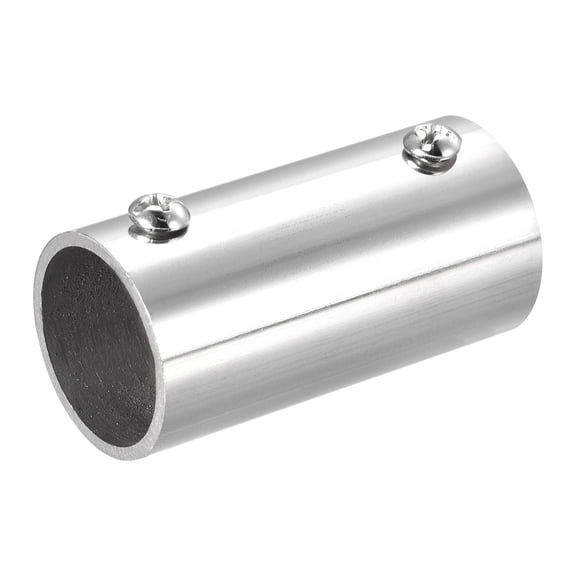 Uxcell 2-Way 60mm L 304 Stainless Steel Rail Pipe Fitting Polished for 25mm/1" OD