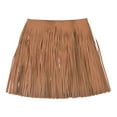 thumbnail image 1 of Uxcell 2 Yards 12 Inch Faux Leather Fringe Trim Tassel Fringe for Sewing, Brown, 1 of 6
