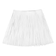 thumbnail image 1 of Uxcell 2 Yards 12 Inch Faux Leather Fringe Trim Tassel Fringe for Sewing, White, 1 of 6