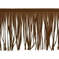 thumbnail image 1 of Uxcell 2 Yards 4 Inch PU Leather Fringe Trim DIY Tassel Fringe for Sewing, Coffee Brown, 1 of 6