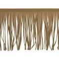 thumbnail image 1 of Uxcell 2 Yards 4 Inch PU Leather Fringe Trim DIY Tassel Fringe for Sewing, Gray Brown, 1 of 4