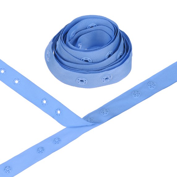 Polyester Snap Buttons Uxcell 2 Yards Plastic Snap Buttons, Polyester Tape Hook & Eye Zipper ...