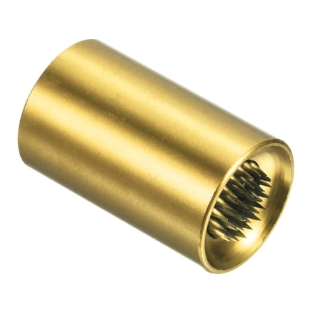 Uxcell 2 in 1 Snooker Billiard Pool Cue Stick Tip Shaper Care Tool Accessory, Gold Tone