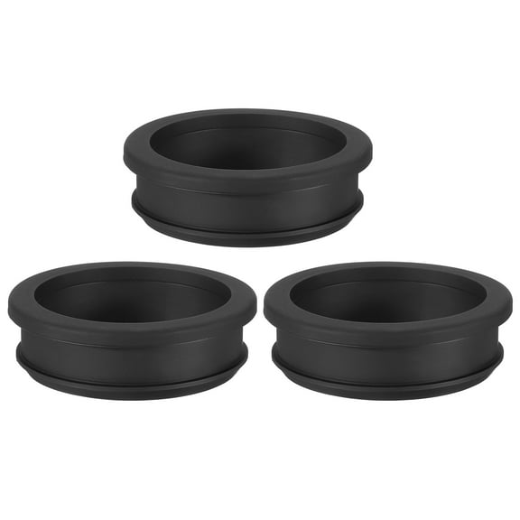 Uxcell 2 inch Rubber Grommets, 3Pcs Top Hat Grommet for Wiring Cable Gasket Hole Plugs, Black