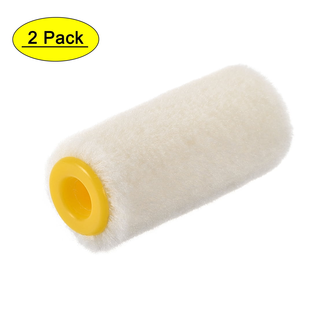 2 Pieces Mini Paint Rollers Tiny Roller for Painting 4/5 inch High Density  Wool Covers for House Decoration Painting Supplies Interior