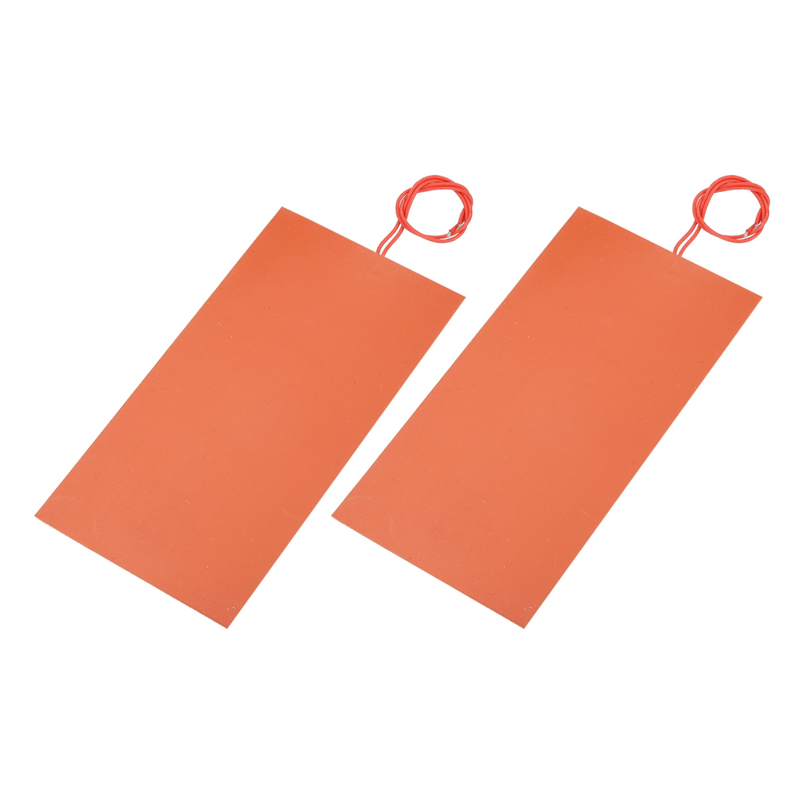 Uxcell 2 pack Silicone Heating Pad, 24V 100W Electric Blanket Rubber Flexible Mat Heater Film Heating Plate 230mmx120mm Heater Mat for Constant Temperature
