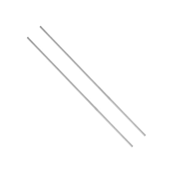 Uxcell 2 pcs Titanium Round Rod, 3mm Dia 254mm Length GR5 Metal Solid TC4 Titanium Round Bar for Model Plane Cars Ship DIY Craft Metal Working [0.12 x 10IN]