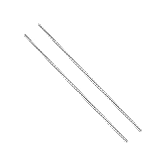 Uxcell 2 pcs Titanium Round Rod, 4mm Dia 204mm Length GR5 Metal Solid TC4 Titanium Round Bar for Model Plane Cars Ship DIY Craft Metal Working [0.16 x 8IN]