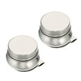 thumbnail image 1 of Uxcell 2" x 1.8" Palette Cups Paint Pot Container Cup with Lid and Clip Stainless Steel, Silver 2 Pack, 1 of 5