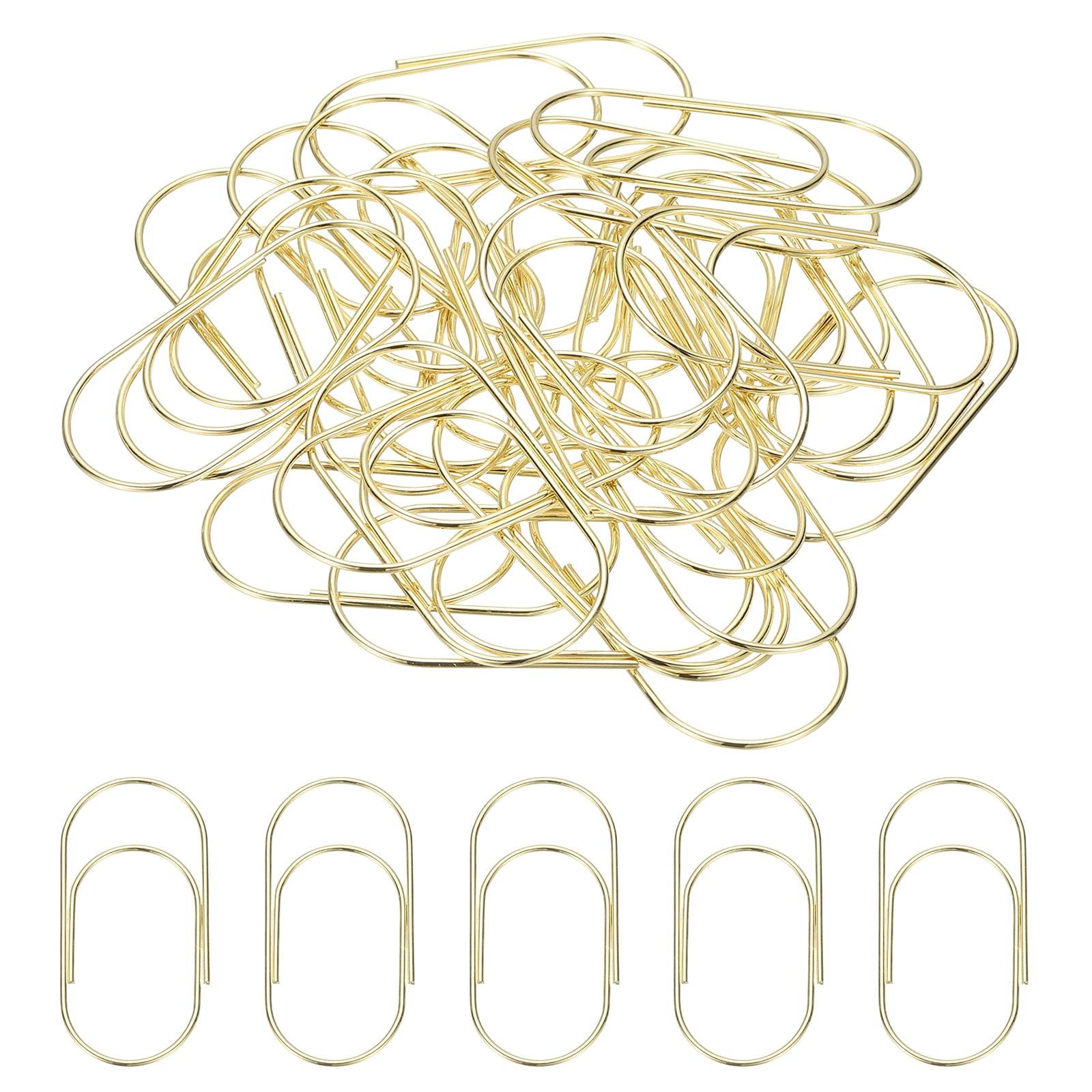 Paper Clip4 Uxcell 2'' x 1'' Large Paper Clip, 20 Pcs Metal Assorted Shaped Paper ...