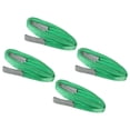 thumbnail image 1 of Uxcell 2" x 10 FT Lift Strap 2 Ply 4409lbs Capacity Webbing Lifting Moving Straps for Rigging Hoisting, 4 Pack Green, 1 of 6