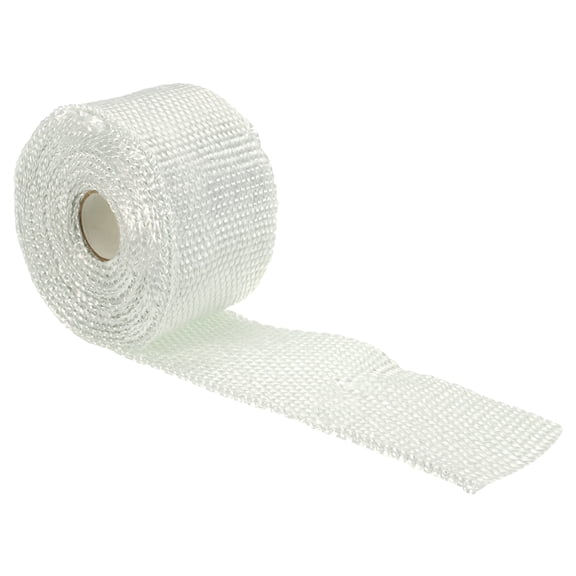 Uxcell 2"x 16 ft Exhaust Heat Wrap Titanium
Alkali-Free Glass Fiber Motorcycle Heat Shield Tape Heat Wrap for Pipe Car Truck Hose Lines Electrical Wiring, White