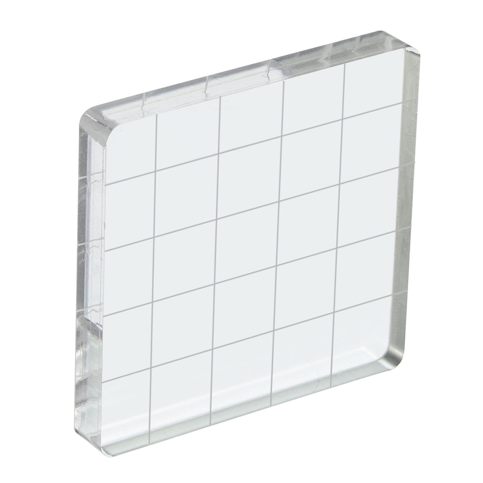3/5/6/7/9 Pcs/Set Clear Acrylic Stamp Block Kit With Grid Lines