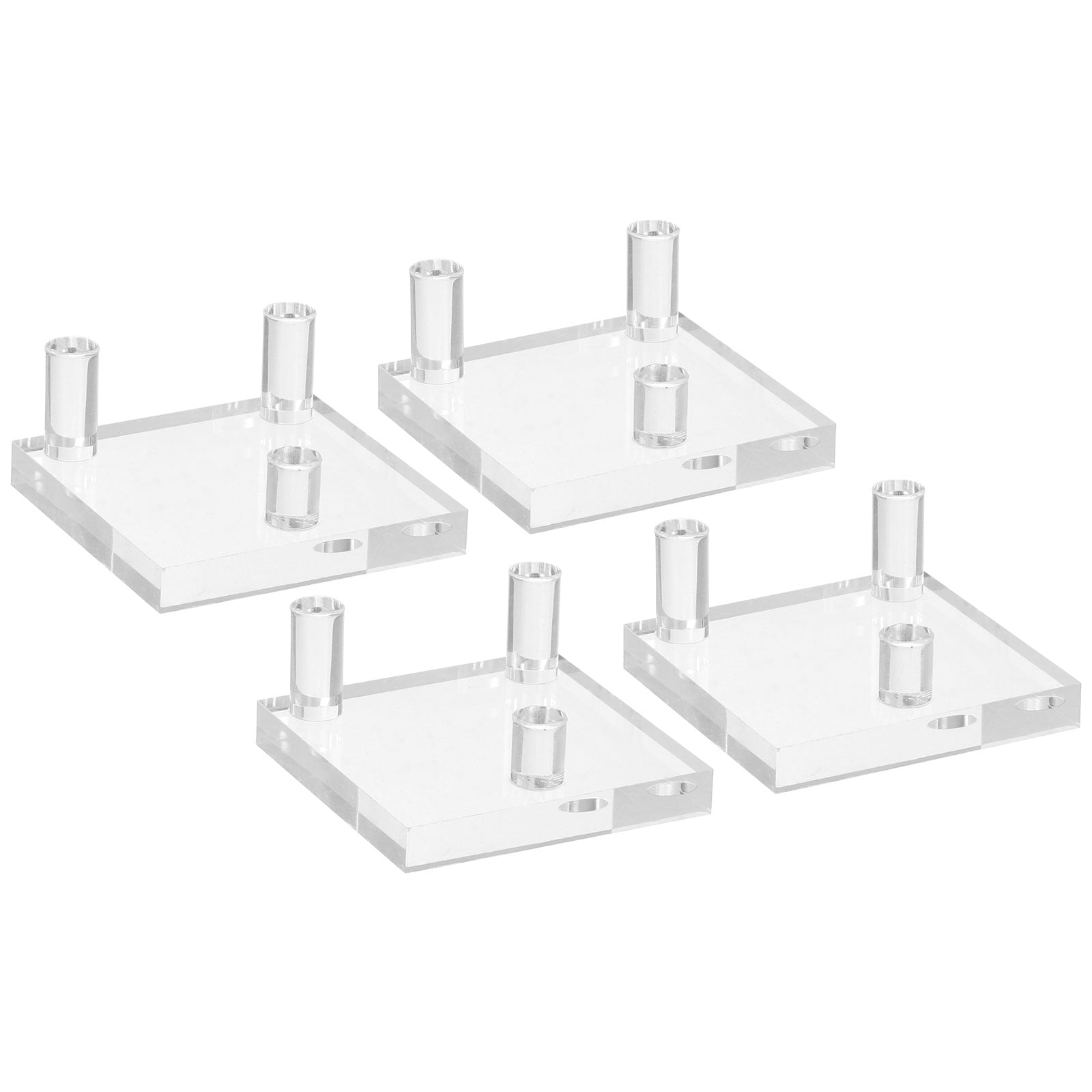 Uxcell 2" x 2" x 1" Acrylic Display Stands, 4 Pack Display Easel Holder