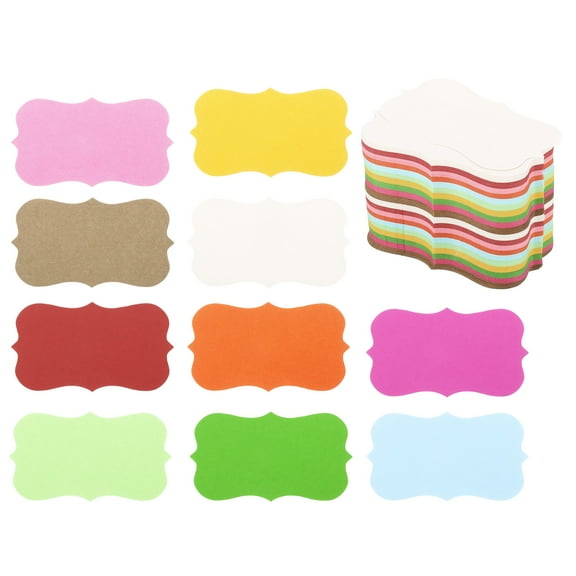 Uxcell 2" x 3.5" Blank Paper Business Cards Small Index Flash Cards Message Note Card Lace, Assorted Colors 200 Pack