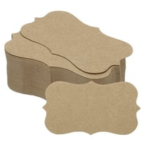 Uxcell 2" x 3.5" Blank Paper Business Cards Small Index Flash Cards Words Message Note Card Lace, Brown 100 Pack