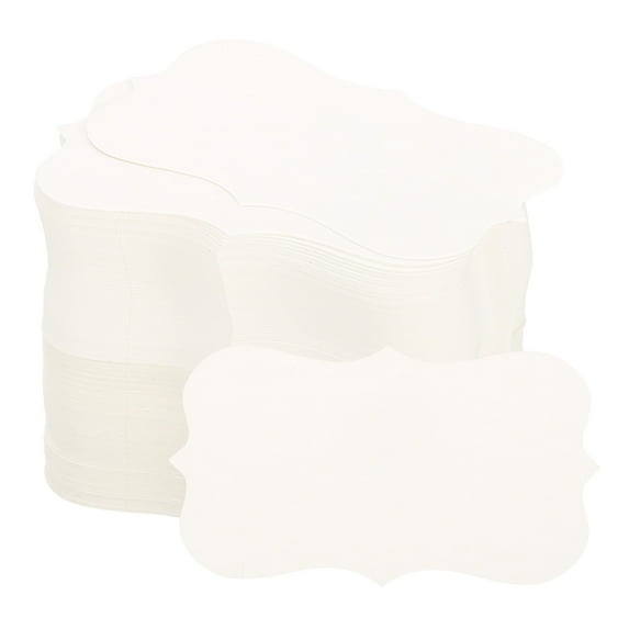 Uxcell 2" x 3.5" Blank Paper Business Cards Small Index Flash Cards Words Message Note Card Lace, White 200 Pack