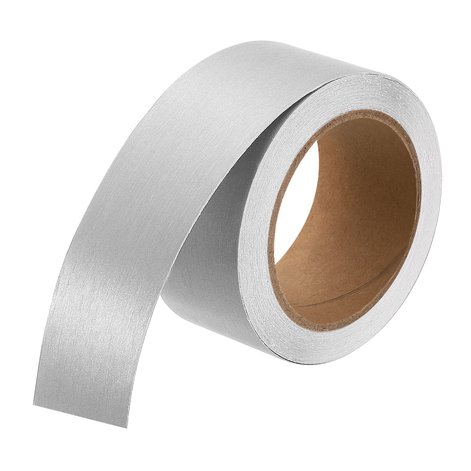 Uxcell 2" x 39ft Mirror Border Peel and Stick Wood Grain Tape, Moon Silver
