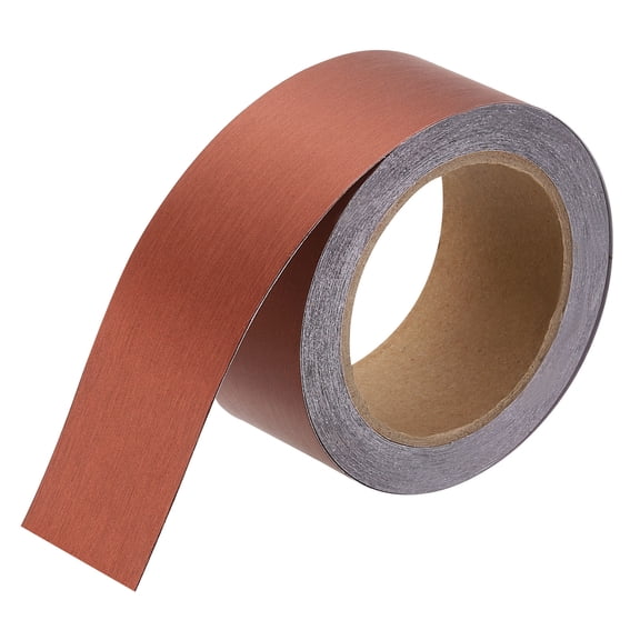 Uxcell 2" x 39ft Mirror Border Peel and Stick Wood Grain Tape, Rose Gold