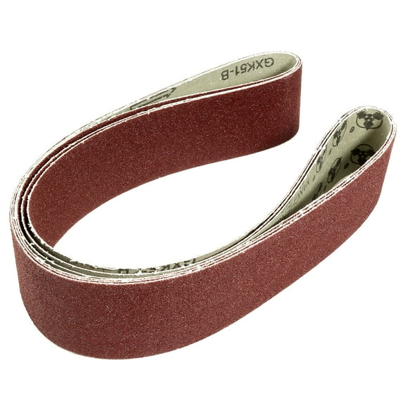 Uxcell 2" x 42" 80 Grit Lapped Joint Aluminum Oxide Sanding Belts 3 Pack