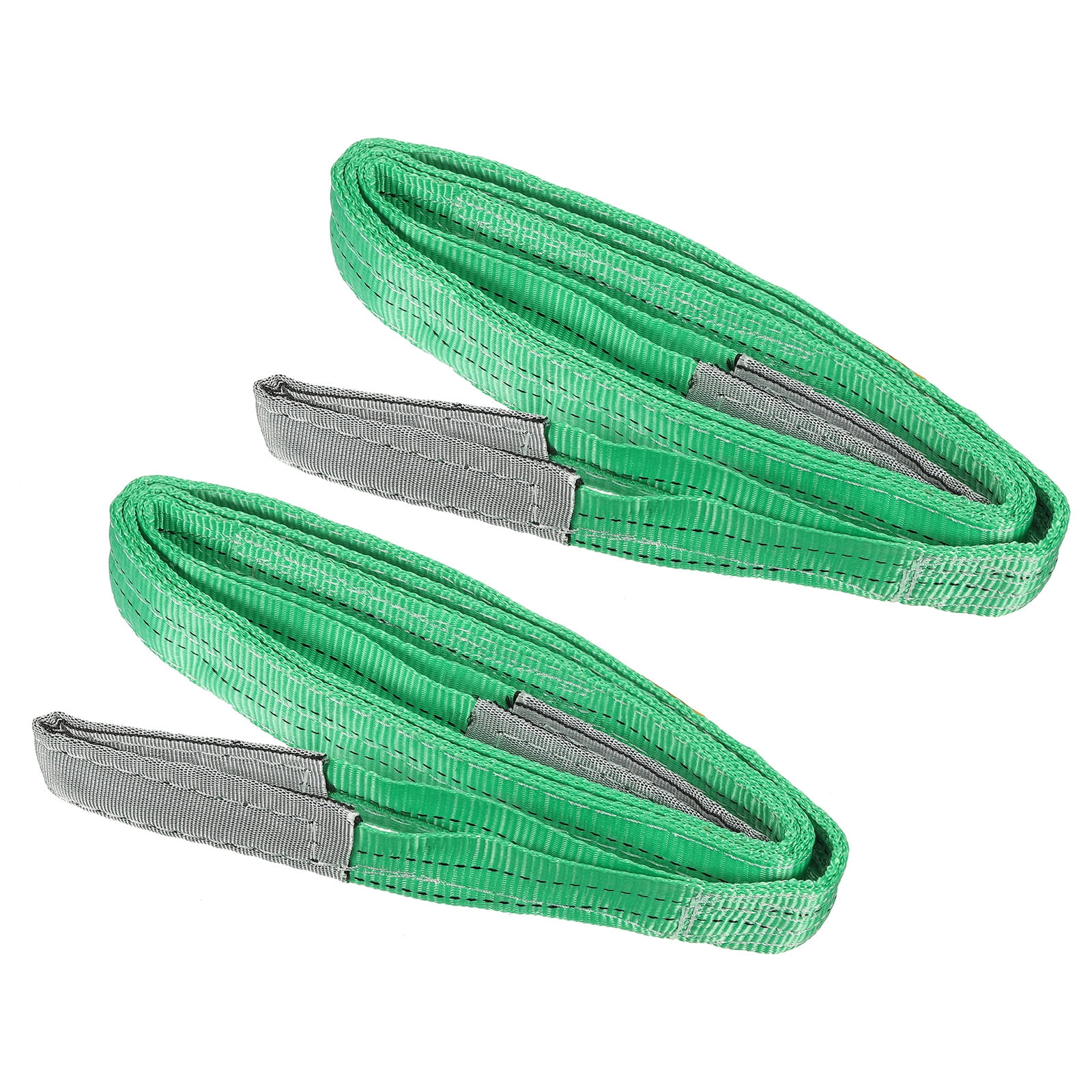 TOPZEA 2 Pack Webbing Lifting Sling Strap 6M X 5CM Durable Nylon Lift Sling Straps Flat Eyes, For Vehicle, Constructions, Steel, Trailer, Max Breaking Strength 3333lbs