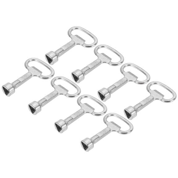 Uxcell Triangle Spanner Key, Universal Triangular Socket Keys Lift Door Lock Key for Gas Water Meter Box 8 2x1.4 Inch