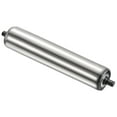 thumbnail image 1 of Uxcell Stainless Steel Gravity Conveyor Roller Transmission Galvanized End Silver 2"x14", 1 of 5