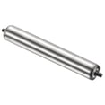 thumbnail image 1 of Uxcell Stainless Steel Gravity Conveyor Roller, 2x16 Inches, Galvanized End, 1 of 5