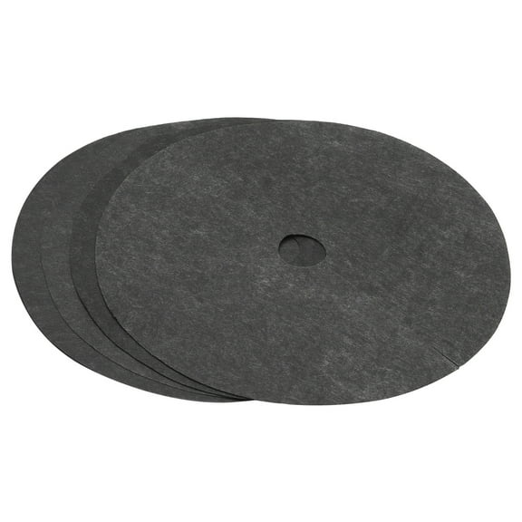 Uxcell 20.5" Tree Mulch Ring Nonwoven Tree Protector Mat Plant Cover Black 4 Pack