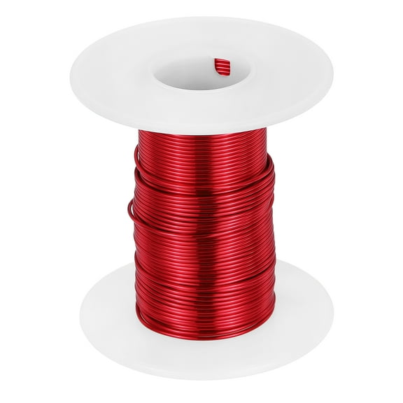 20 AWG Magnet Wire, 2 oz Magnetic Coil Wire, 155C(311F), Red,White