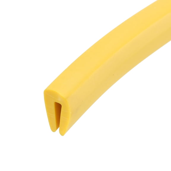 Uxcell 20 Feet Length Rubber U Seal Edge Trim Fits 1/32" - 1/16" Yellow