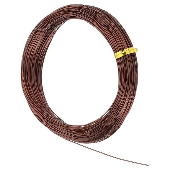 Uxcell 20 Gauge 0.8mm Aluminum Wire, 100 Feet Bendable Metal Craft Armature Wire, Copper Tone