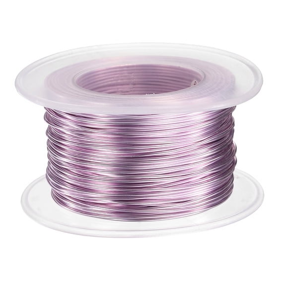 Uxcell 20 Gauge Aluminum Craft Wire 0.8mm 98.5ft Flexible Bendable Anodized Metal Jewelry Sculpting Wire for Jewelry Making Modelling Craft DIY, Light Pink
