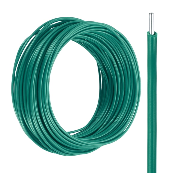Uxcell 20 Gauge Hook Up Wire 50FT 300V Tinned Copper Electrical Wire, Green