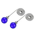 thumbnail image 1 of Uxcell 20 Inch Ceiling Fan Pull Chain Ornament 30mm Crystal Ball Pendant Blue 2Pack, 1 of 6