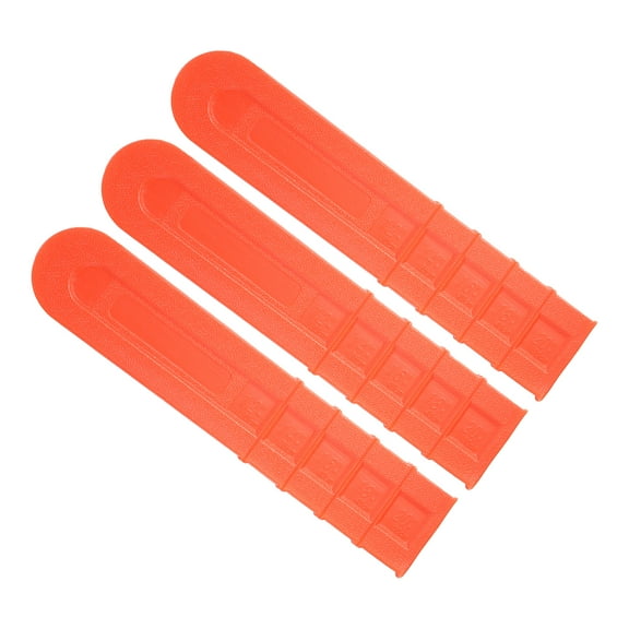 Uxcell 20 Inch Chainsaw Bar Cover Chainsaw Scabbard Plastic Durable Chain Saw Bar Protective Cover Orange 3Pcs
