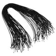thumbnail image 1 of Uxcell 20 Inch Elastic Barbed Cord 1.6mm Loop Stretch Round String with Metal Barb Fasteners Black 50Pcs (50cm), 1 of 7