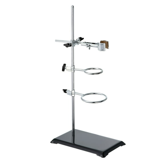 Uxcell 20 Inch Lab Stand Set, Laboratory Support Set with Flask Clamp & Retort Rings