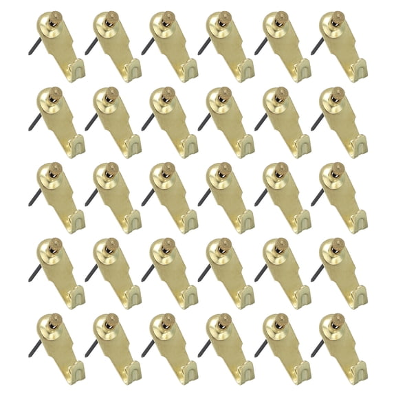 Uxcell 20 Lbs Picture Hangers Photo Wall Hanging Hooks Nails Hardware Wall Pins Picture Hanging Kit 30 Set