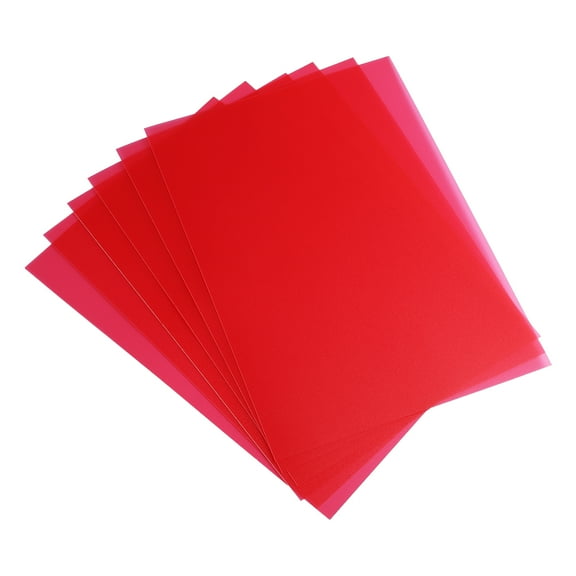 Uxcell 20 Mil Clear Binding Covers, 10Pcs for Report, Semi Transparent Pink
