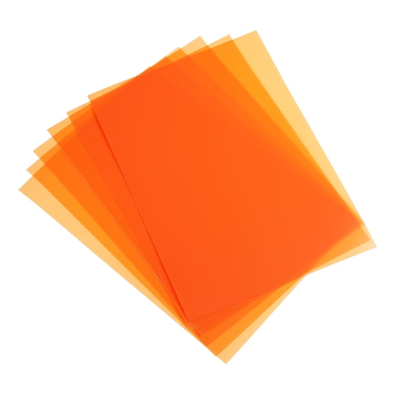 Uxcell 20 Mil Clear Binding Covers, 20Pcs for Report, Semi Transparent Orange