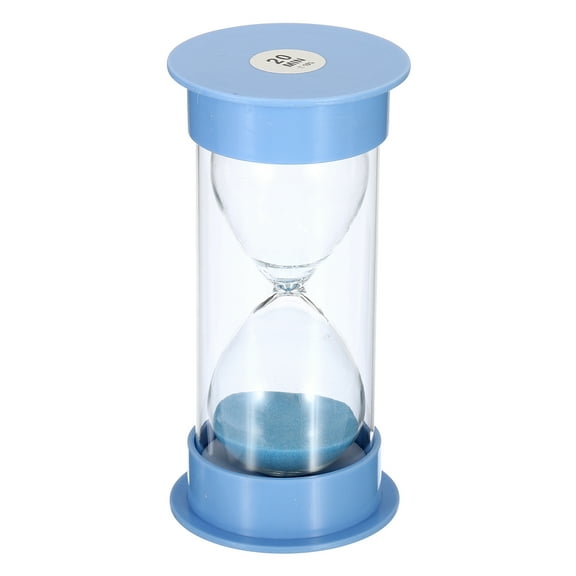Uxcell 20 Min Sand Timer, 1Pcs 5.26 x 2.53inch Small Sandy Clock, Count Down Sand Glass, Blue