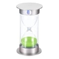 thumbnail image 1 of Uxcell 20 Minute Sand Timer, Sandy Clock, Count Down Sand Glass, Green Sands, 1 of 5
