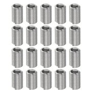 Uxcell 20 Pack 1/4 20 UNC 3D 19.05mm 304 Stainless Steel Helical Wire Threaded Inserts