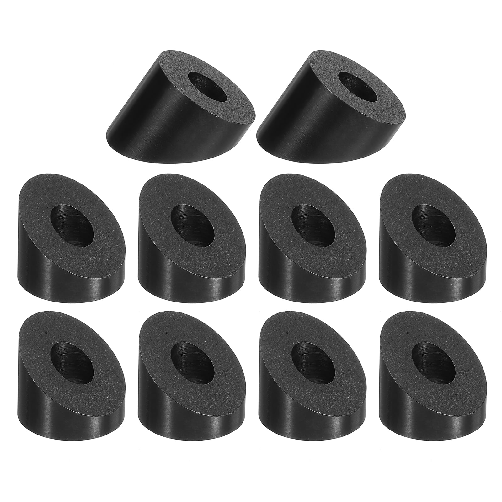 Uxcell 20 Pack 1/4 Inch 33 Degree Angle Beveled Washer, Black